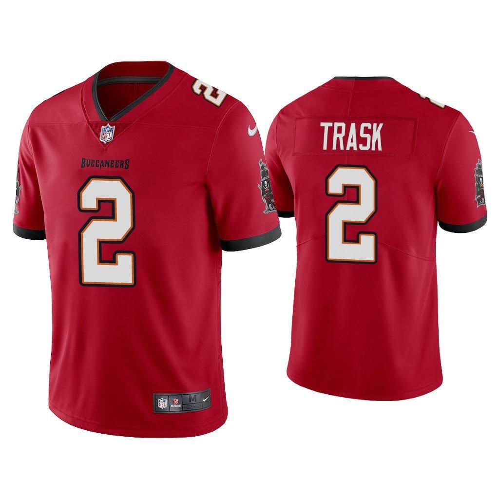 Men Tampa Bay Buccaneers #2 Kyle Trask Nike Red Vapor Limited NFL Jersey